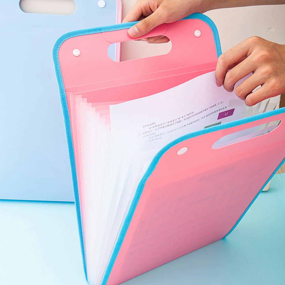 13 Grids Files Organizer Excellent Universal Paper Files Folder Plastic Accordions Folder
