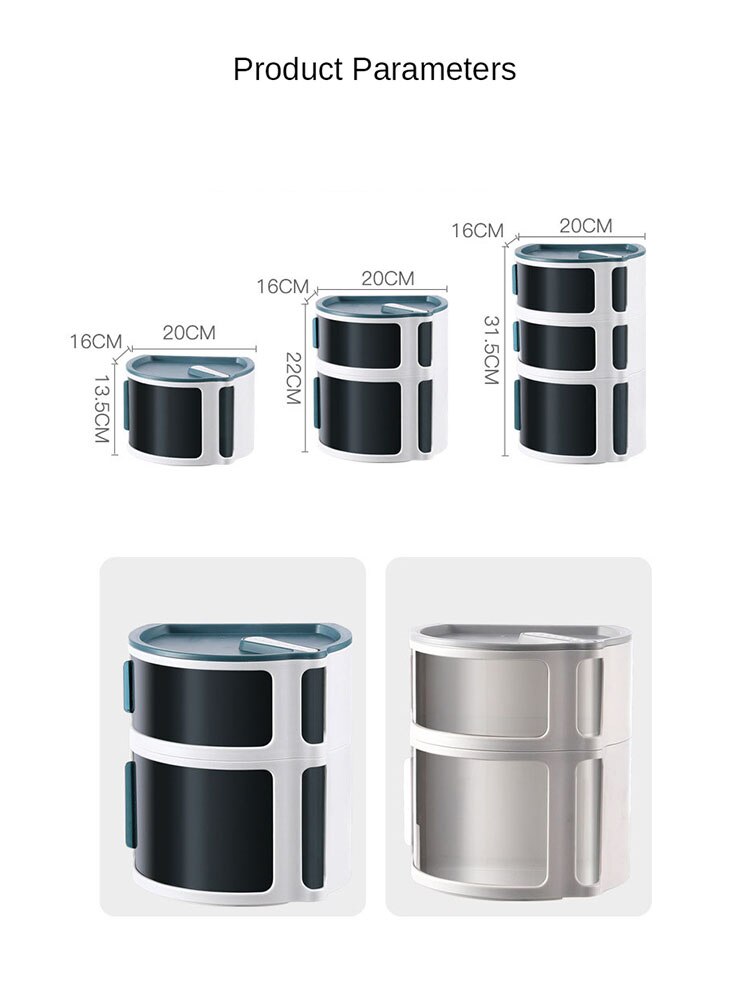 Free Stack Layers Sliding Window Wall Mounted Waterproof Bathroom Toilet Tissue Paper Holder Rack Cosmetics Desktop Storage Box