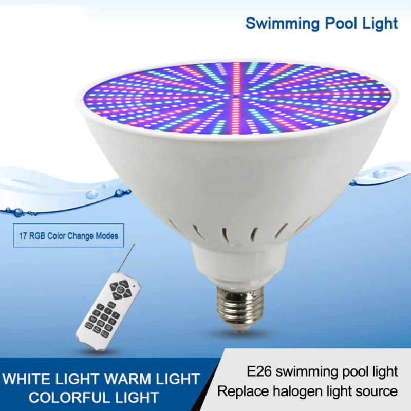 E26 35W Floating Underwater Light Submersible LED Disco Light Glow Show Swimming Pool Tub Spa Bath Light Lamp
