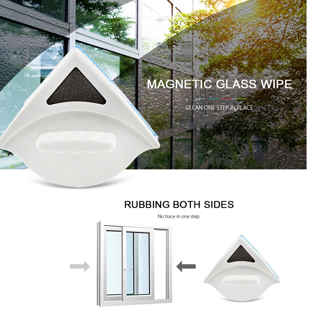 Huishoudelijke Dubbelzijdig Magnetische Glas Vegen Borstel Thuis Ruitenwisser Glas Cleanerfor Wassen Ramen Glas Reiniging Borstels