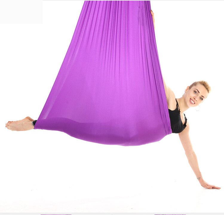 Aerial Yoga Hammock Premium Aerial Silk Yoga Swing Antigravity Yoga: Purple