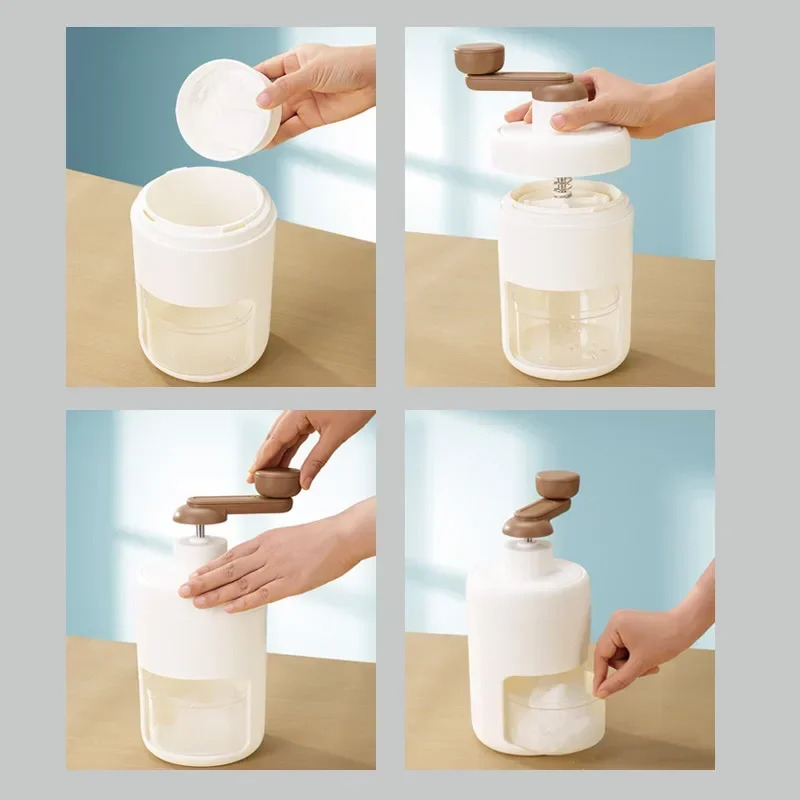 Triturador de gelo multifuncional com alça, barbeadores portáteis manuais, Ice Slush Maker, triturador de gelo DIY, Cozinha Fun Drinks Tools, Novo, 2022