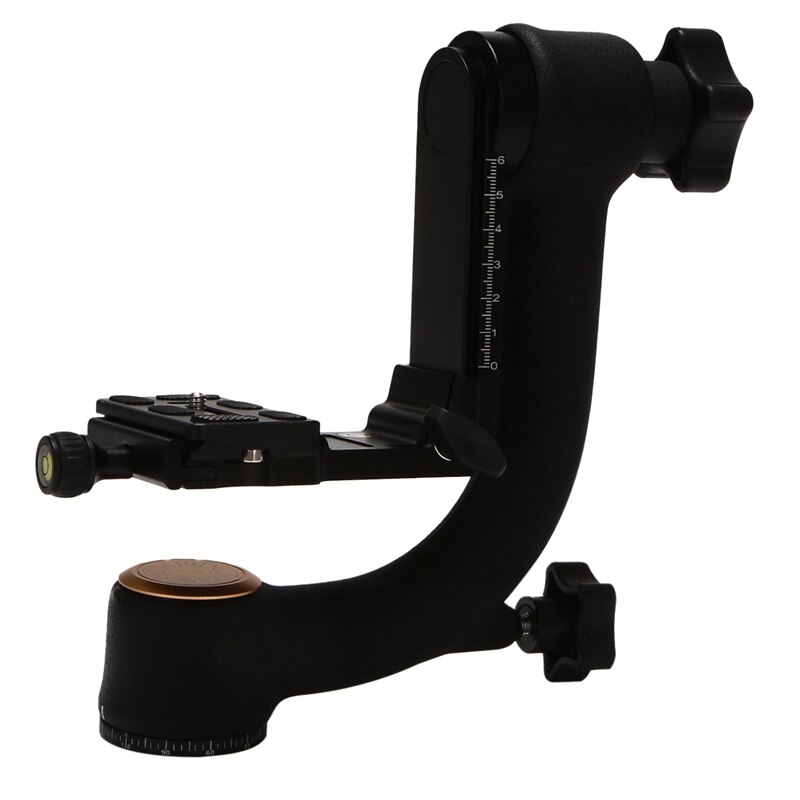 Kamera-gimbal-stativkopf für kameras mit hoher tragkraft, teleobjektiv, 1/4 schrauben , 48mm durchmesser