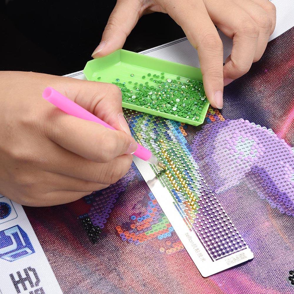 Diamond Drawing Ruler Diamond Painting Double Row Drill Rule Kit Stitch Embroidery PaintingTools DIY Accessory Supply