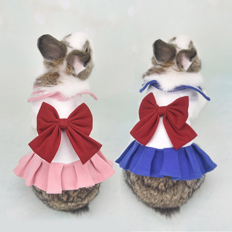 Bunny Rabbit Guinea Pig Bow Dress Tutu Skirt Clothes For Small Dog Cat Chihuahua Small Animal Chinchilla Costume Vest Hoodie