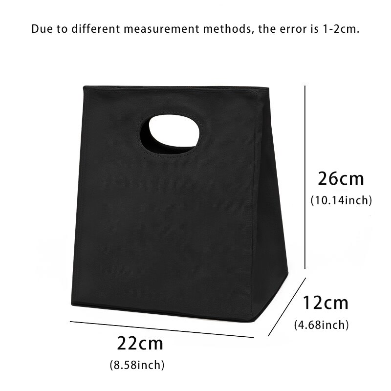 Pomarańczowe litery Unisex przenośna torba na Lunch izolowane pudełko na Lunch Tote Bag biuro lodówka pojemnik torba do przechowywania żywności Tote Bag