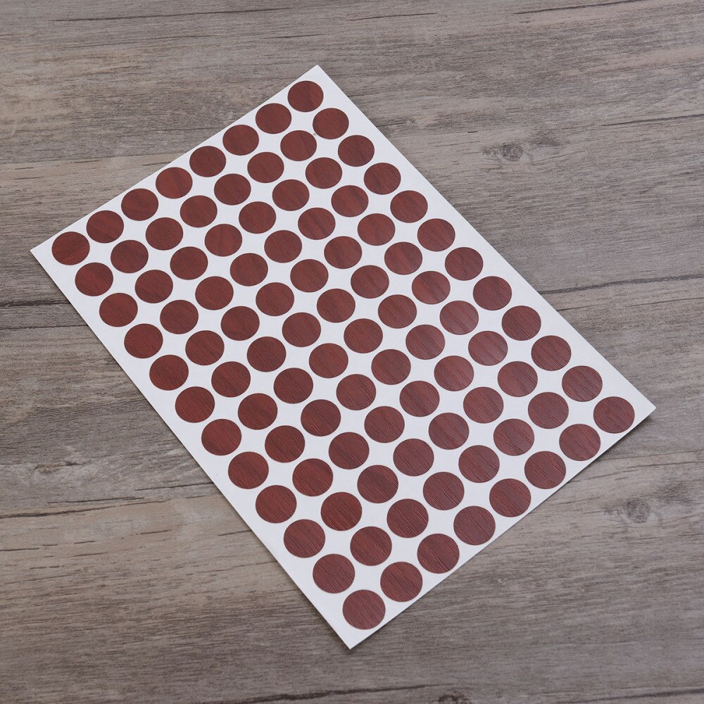 96pcs/sheet Screw Hole Cover Non-slip Decorative Screw Hole Cap Decal for Furniture