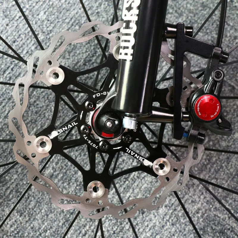 Rotor de freno de disco SNAIL para bicicleta de montaña, Rotor flotante, disipación de calor, rotor de acero inoxidable de 140/160mm, 180/203mm, accesorios para ciclismo