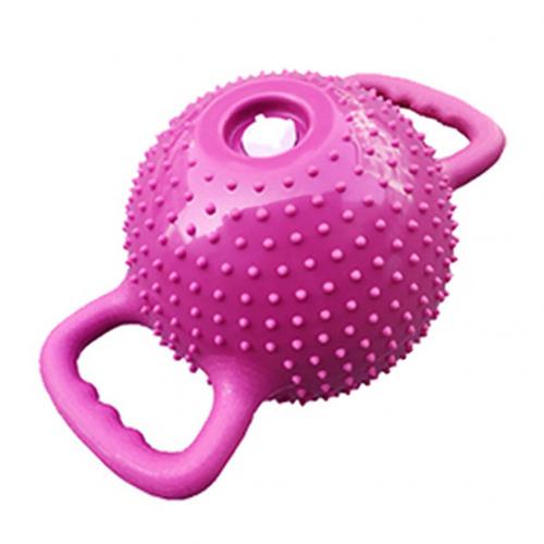 Bouilloire Portable à Double poignée en PVC, 1 pièce, Point de Massage, pour l'entraînement, le Yoga, l'haltère, équipement de Sport pour hommes et femmes: Rouge