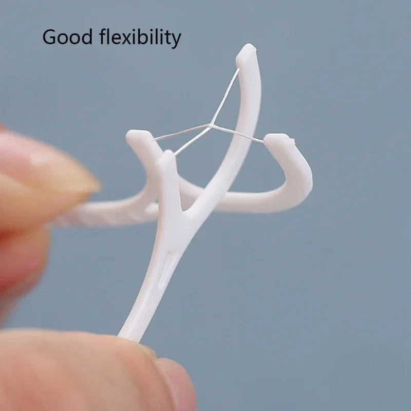 50/100 Uds. Palillos de hilo Dental, palillos de dientes, limpieza Dental, cepillo Interdental, herramienta de cuidado de higiene bucal