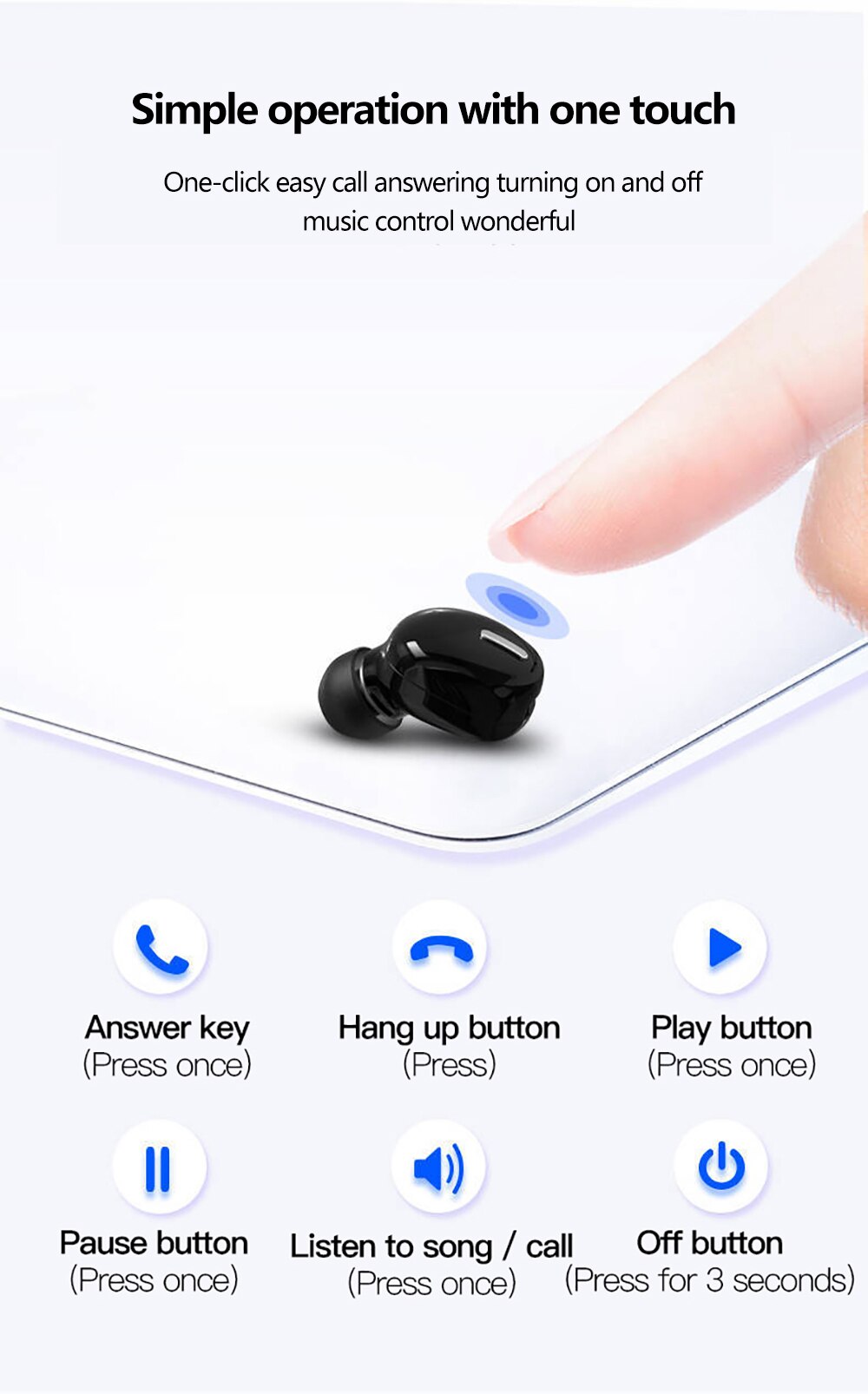 Bluetooth Earphone X9/S9 Mini5.0 Sport Gaming Headset with Mic Wireless Earbud For Xiaomi All Phones Handsfree Stereo Headphone