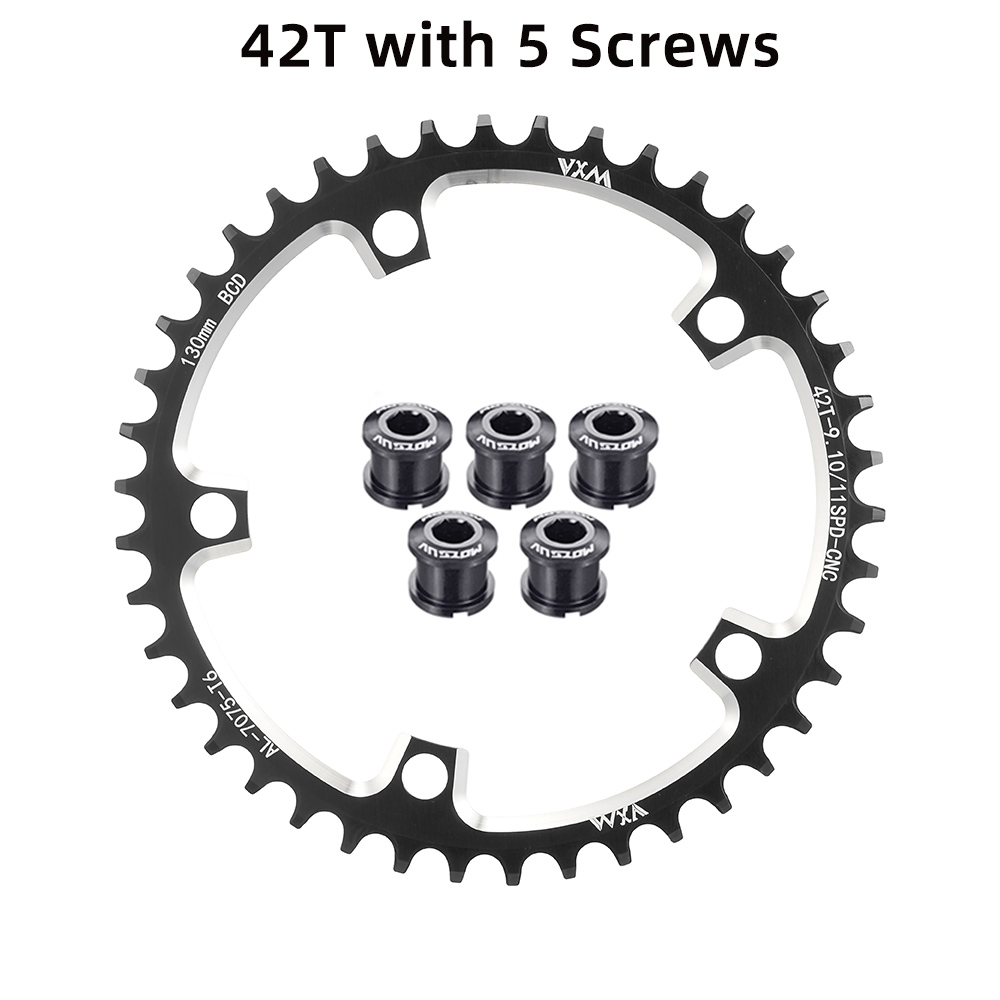 Piñón ancho estrecho para bicicleta de carretera 130BCD redondo 38T 40T 42T 44T 46T 48T 50T 52T 54 56T 58T 60 para palancas Shimano 5700 130