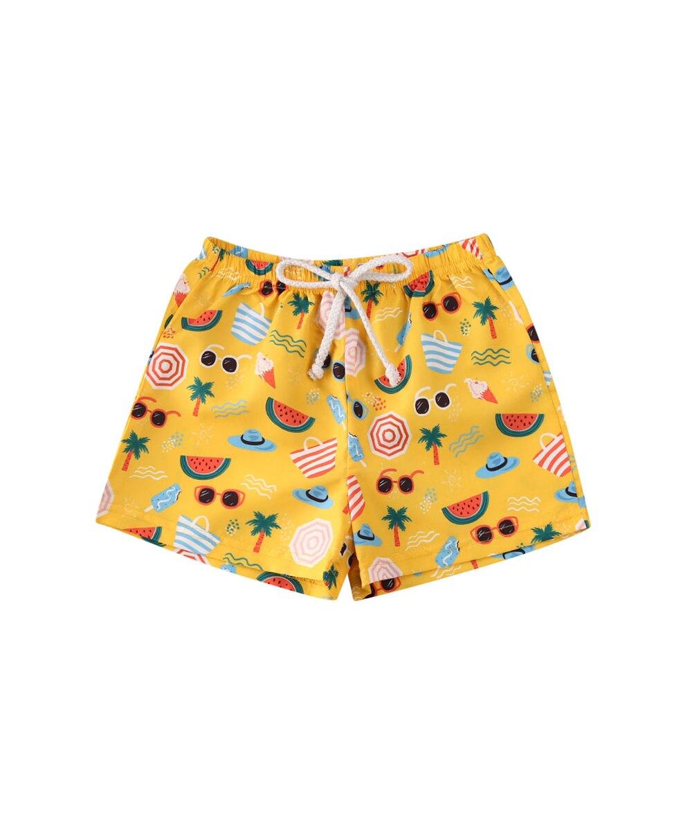 1-4 anos da criança crianças bebê menino calças de poliéster praia shorts bottoms calcinha verão beachwaer: C / 2-3 Y