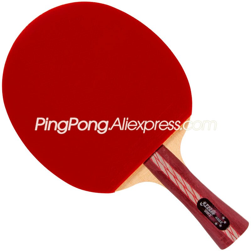 Raquette de Tennis de Table 4 étoiles DHS 4002 avec caoutchouc (ouragan 3) batte de Ping-Pong 4 étoiles DHS d'origine