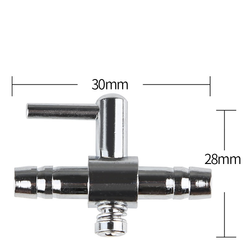 Válvula divisora de ar para aquário, 1-8 vias, tanque de peixes, bomba de ar, divisor de fluxo, distribuidor, válvula de bomba de oxigênio, interruptor de controle de alavanca de torneira: Branco