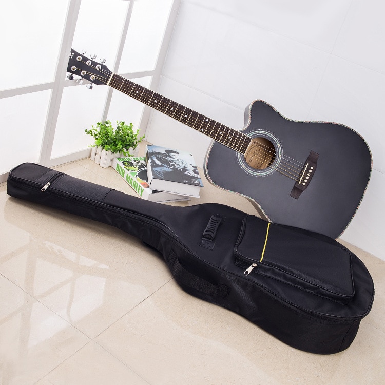 40/41Inch Acoustic Guitar Backpack Double Straps Padded Guitar Soft Case Gig Bag Backpack Portable Carry Case Acoustic Guitar