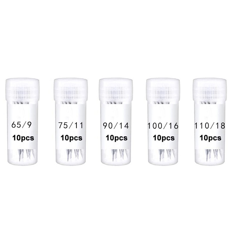 10/50Pcs Sewing Machine Needles 65/9 75/11 90/14 100/16 110/18 Universal Machine Needle Regular Point for Home Sewing Machine: 6