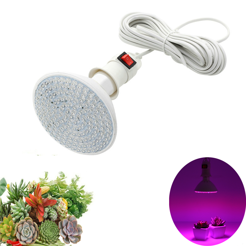 2M/lot Led plant growth fill light with line switch screw lamp head led plant lamp flower vegetable fleshy nursery lamp E11368