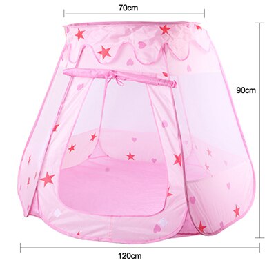 Kids Toy Play Tent House Cartoon Chicken Hang Flag Baby Tent House Princess Castle Children boy girl play Tent: L