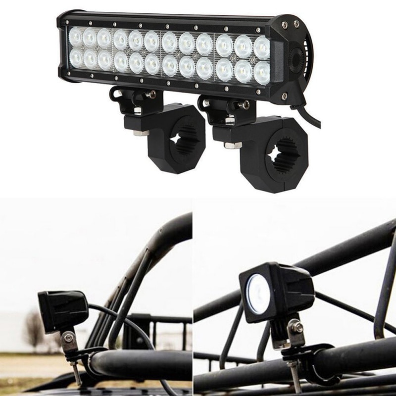 2pcs Mounting Bracket Fog Light Driving Light Universal Spotlight 25-32mm Clamp Holder For Car Motorcycle