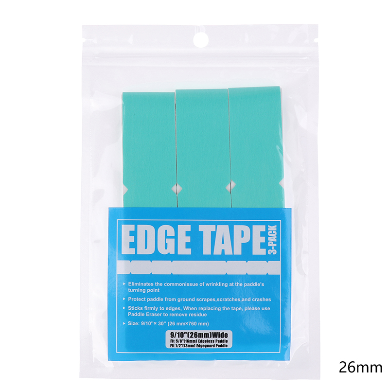 3 stuks pickleball racket randstickers, racketkop randtape, vermindert impact en voorkomt wrijving, frame beschermtape: Zwart