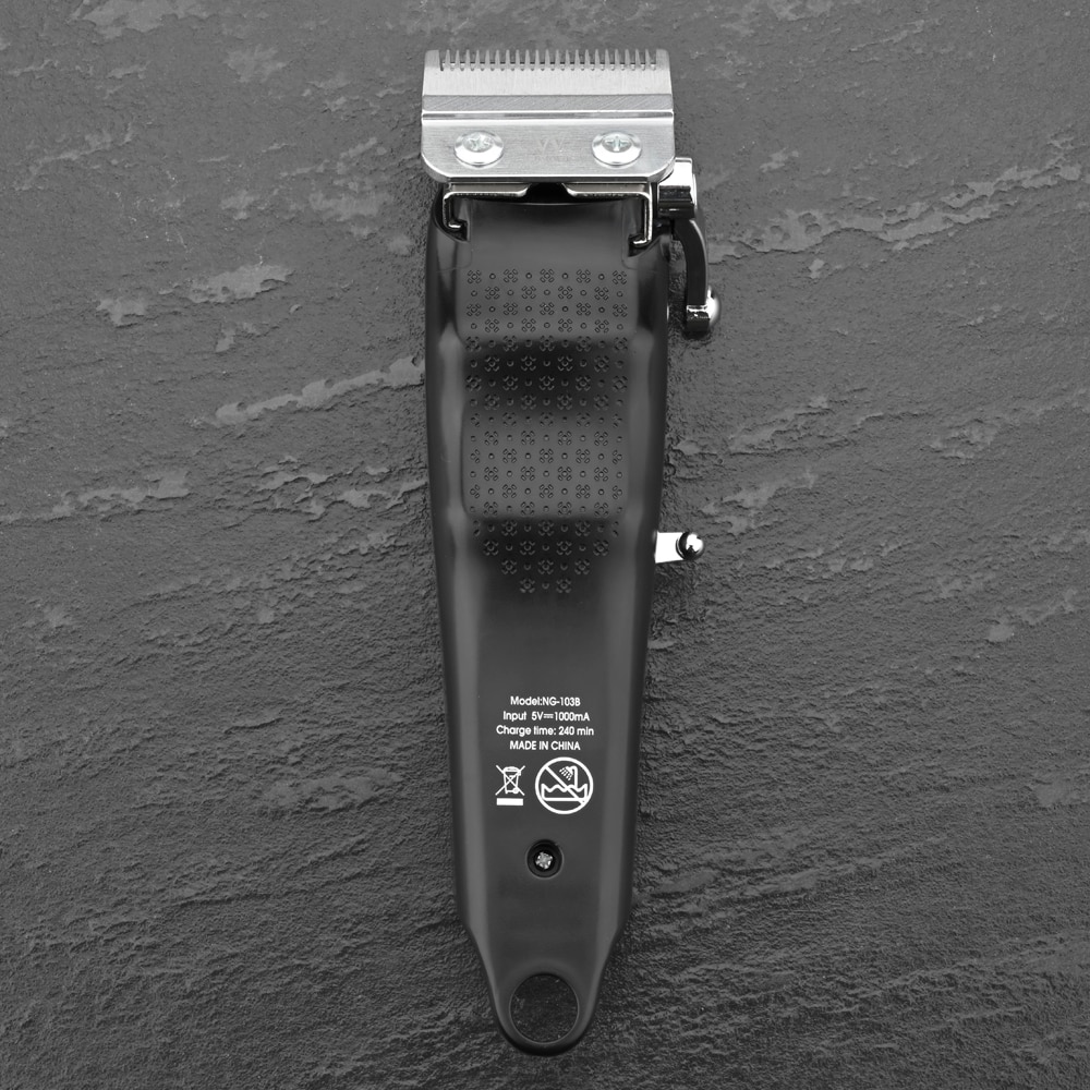 WMARK – tondeuse à cheveux professionnelle sans fil rouge NG-103B, avec affichage LED de la capacité de la batterie, tondeuse à cheveux, levier de coupe réglable