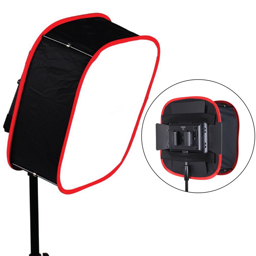 Meking Collapsible Softbox 40*40cm for Yongnuo YN600 YN900 LED Light Panel Portable Lighting Modifier for Studio