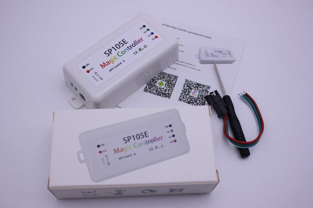 DC5V-24V WS2812B WS2811/WS2813/USC1903 Magic LED tape digital colorful music X2 controller with RF touch remote Max 1000pixels