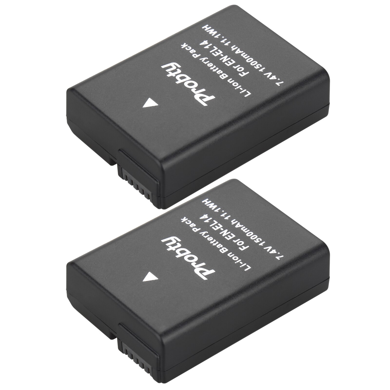7.4v 1500 mah en -el14 en-el14a enel 14 akku nikon  d3100 d3200 d3300 d3400 d3500 d5600 d5100 d5200 p7000+ led -akkulaturille: 2 akkua