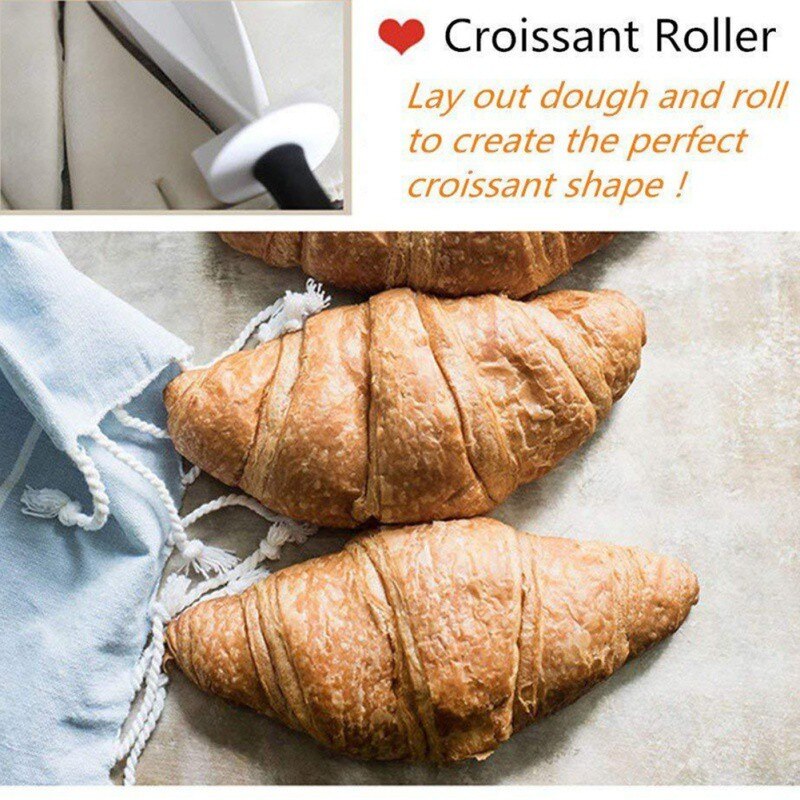 Plastic Handle Rolling Cutter Kitchen Gadget Dough Pastry Slicer DIY Dough-made Food Widget Reusable Croissant Maker