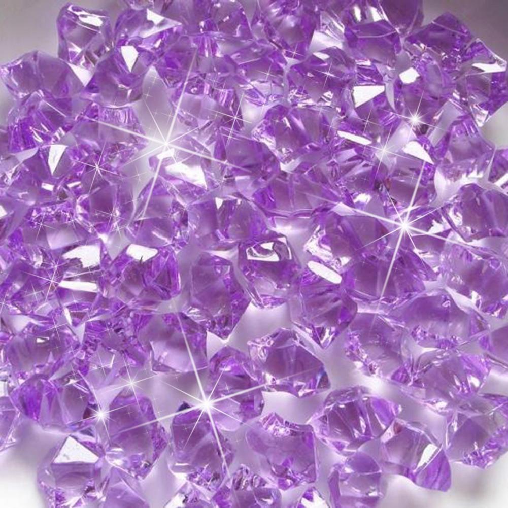 200PCS Plastic Gems Ice Grains Colorful Small Stone Children Jewels Acrylic Gems Pirate Treasure Chest DIY Crafts Pendant