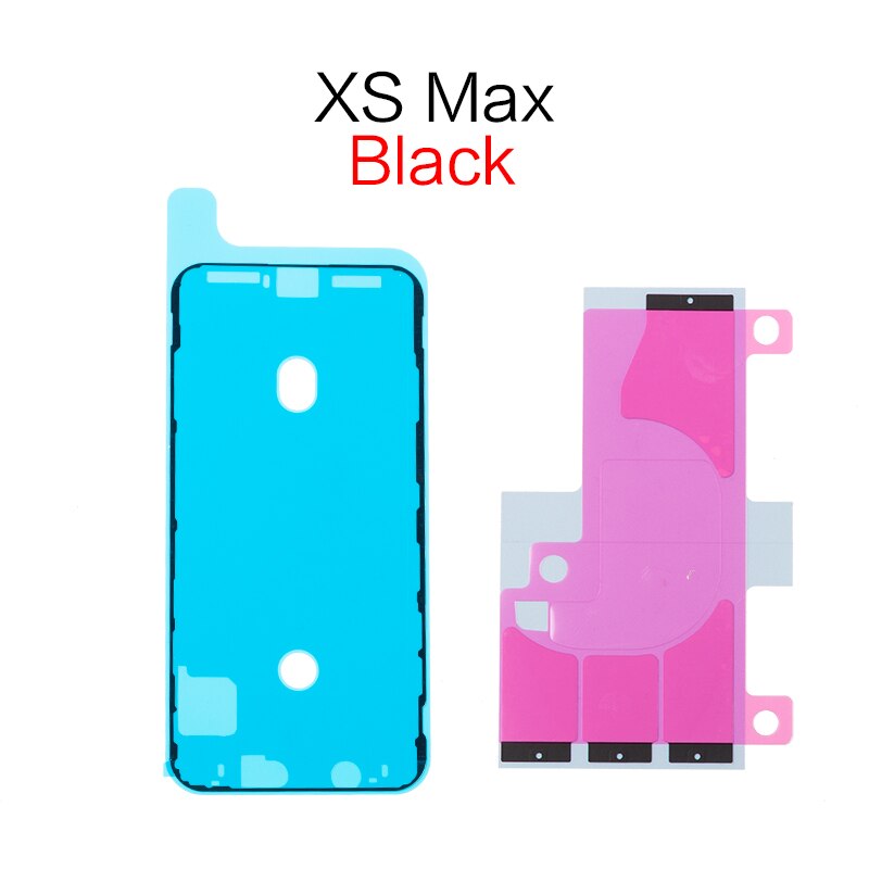 Geschikt Voor Iphone 6 6S 7 8 Plus X Xr Xs Max Lcd-scherm Frame Frame Kit + Batterij sticker Waterdichte Lijm 1 Set