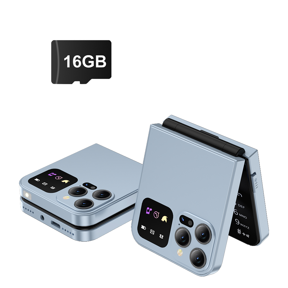 SERVO A50 Profi Klapptelefon, Dual-SIM-Karte, GSM, elektrische Taschenlampe, automatische Anrufaufzeichnung, 2,4-Zoll-Bildschirm, faltbare Mobiltelefone Typ C: gelb