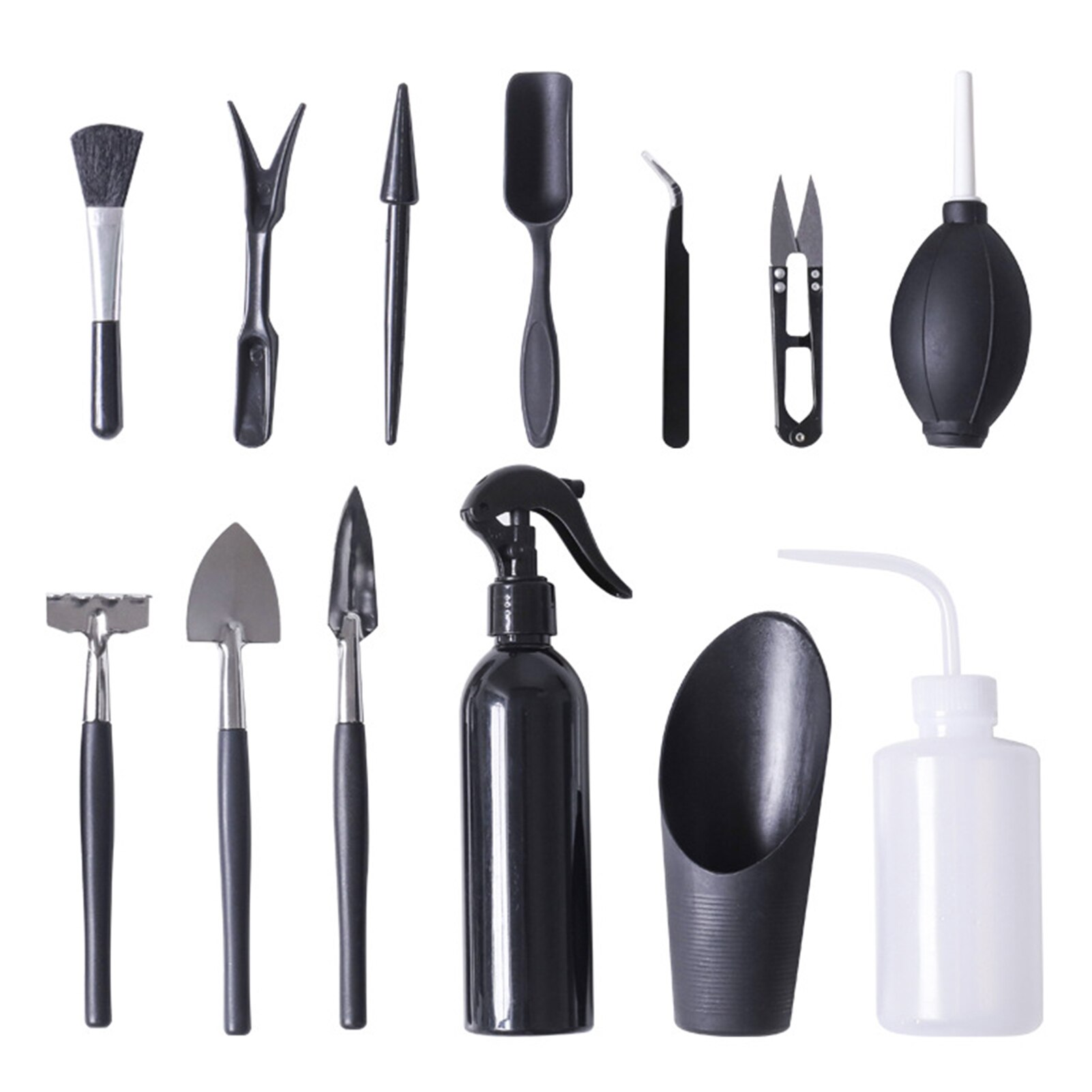 5/8/13pcs Garden Planter Kit Succulent Plants Tools Mini Garden Hand Tools Set Indoor Bonsai Miniature Transplant Seedling Tool: 13pcs