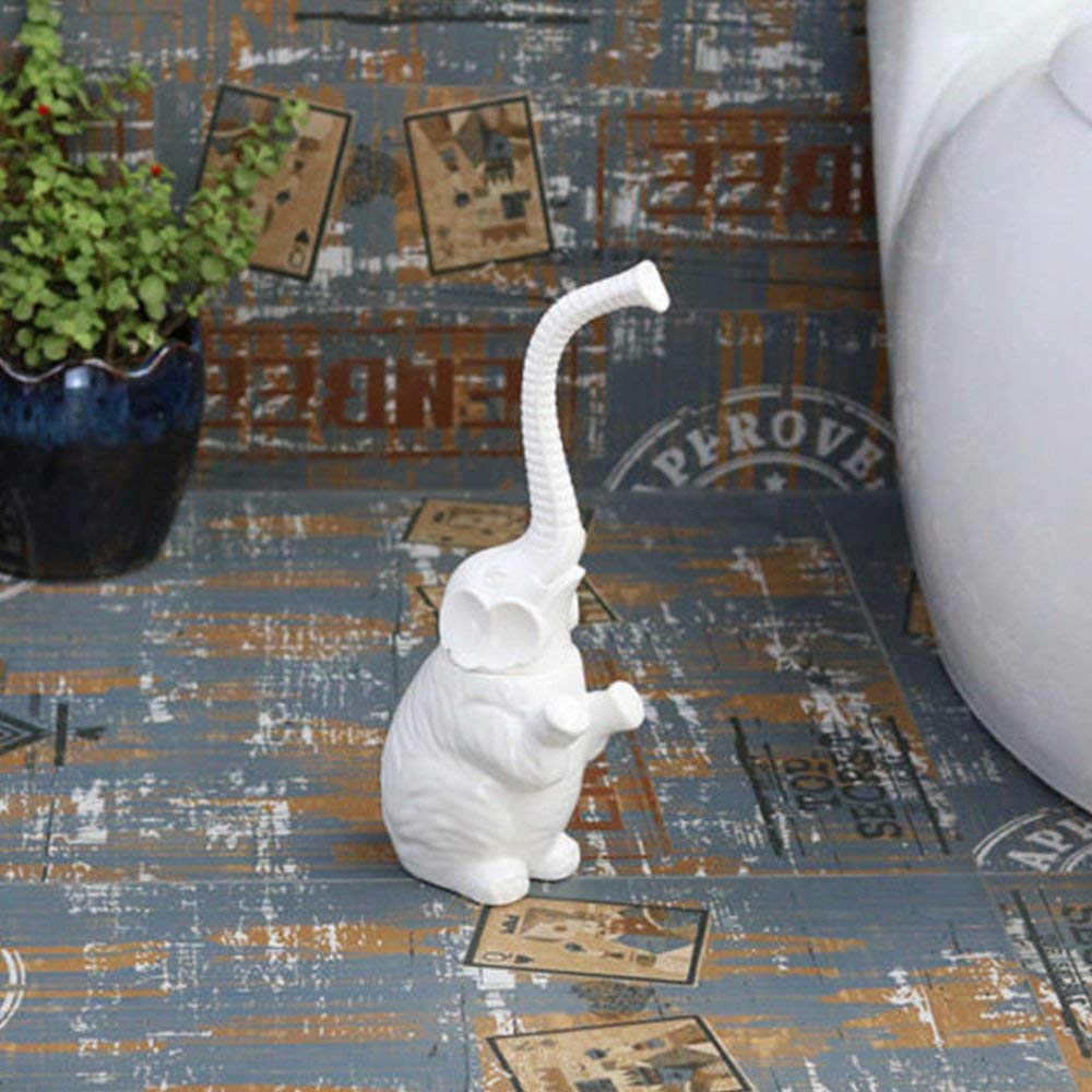 BIFI-Elephant Toilet Brush,Bathroom Soft Bristled Toilet Brush Detachable Elephant Shape with long handle,Christmas Year's