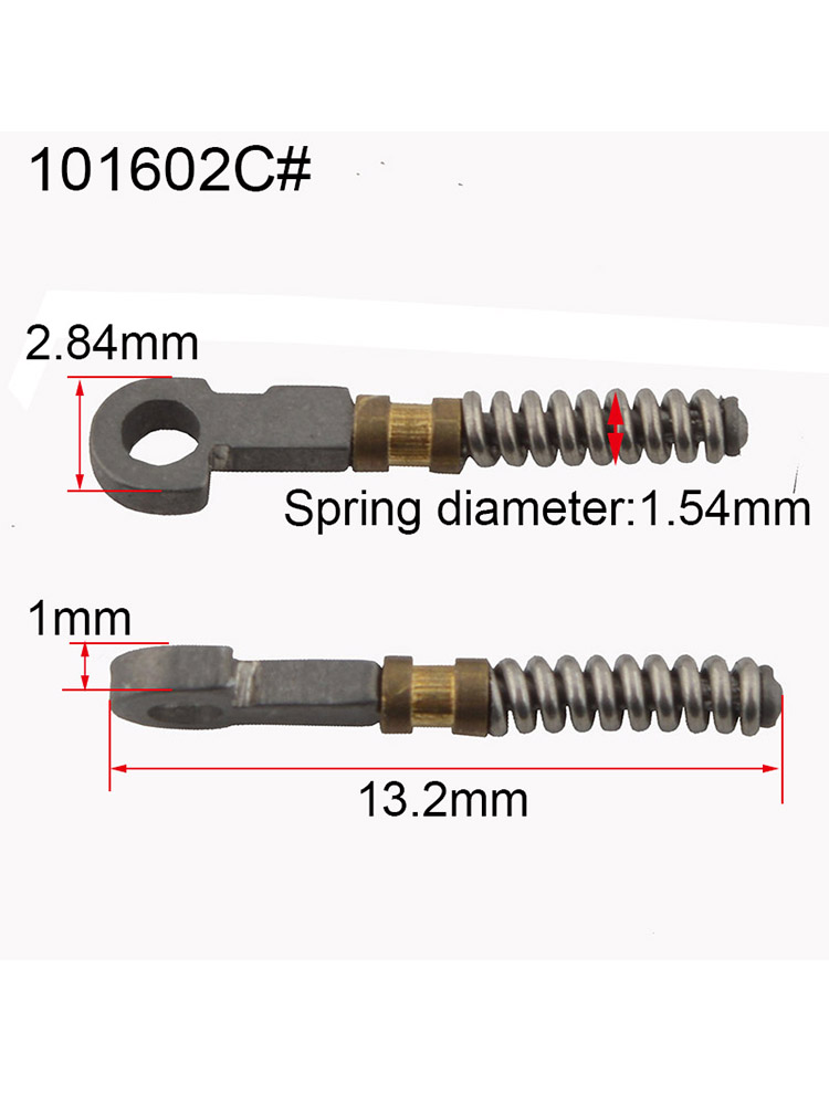 100PCS spring inserts for repairing broken eyeglass flex temples broken spring replacement part 101602C: Default Title