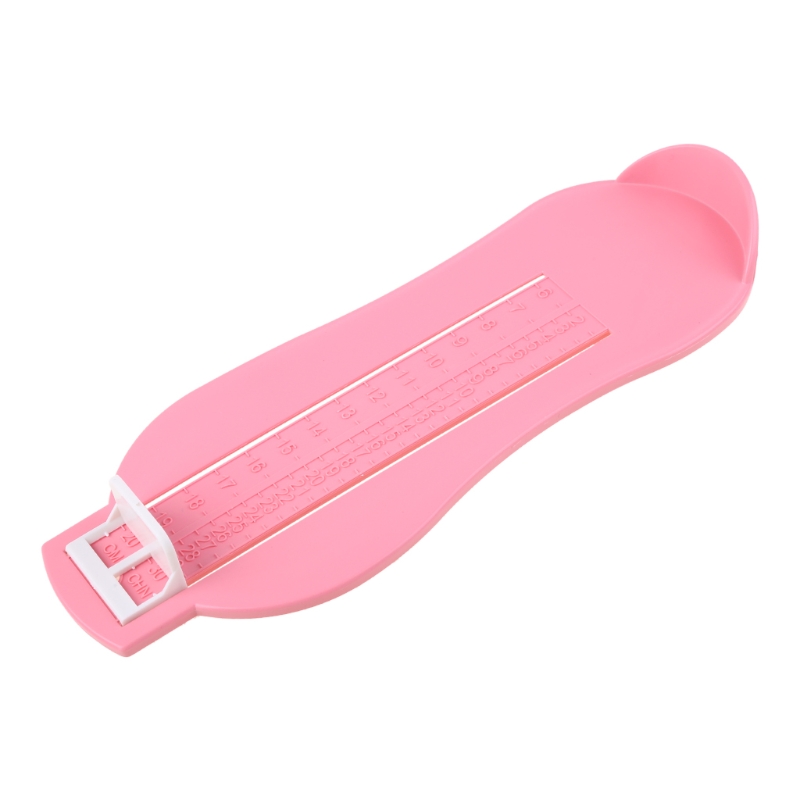 Kid Säuglings Fuß Messen Manometer Schuhe Größe Mess Lineal Gerät Kinder 6-20cm: Pink