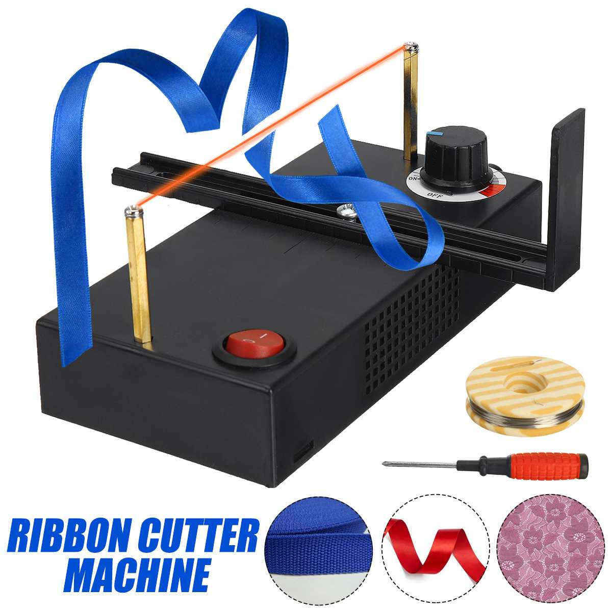 Small Cutting Machine Ribbon Manual Cutting Machine Cutting Trademark Rope Electromechanical Thermal Cutter