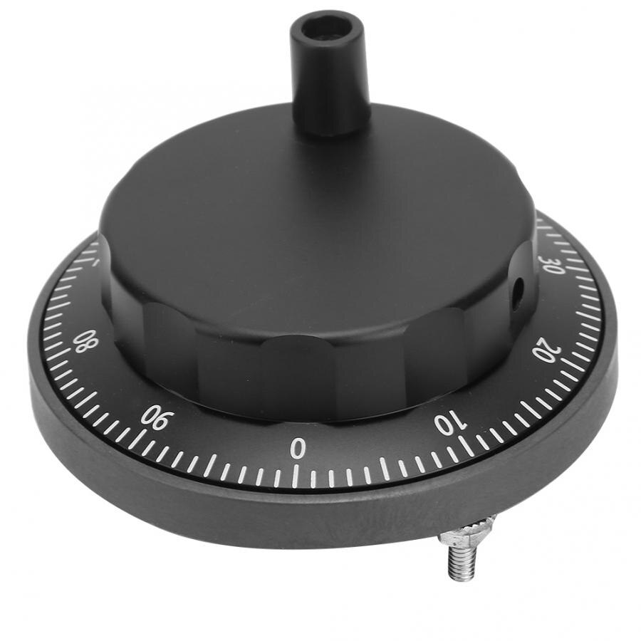 CNC Pulser Handwheel 5V 80mm 6Pin CNC Pulser Black Handwheel 100PPR Manual Pulse Generator Rolling Encoder handwheel handle