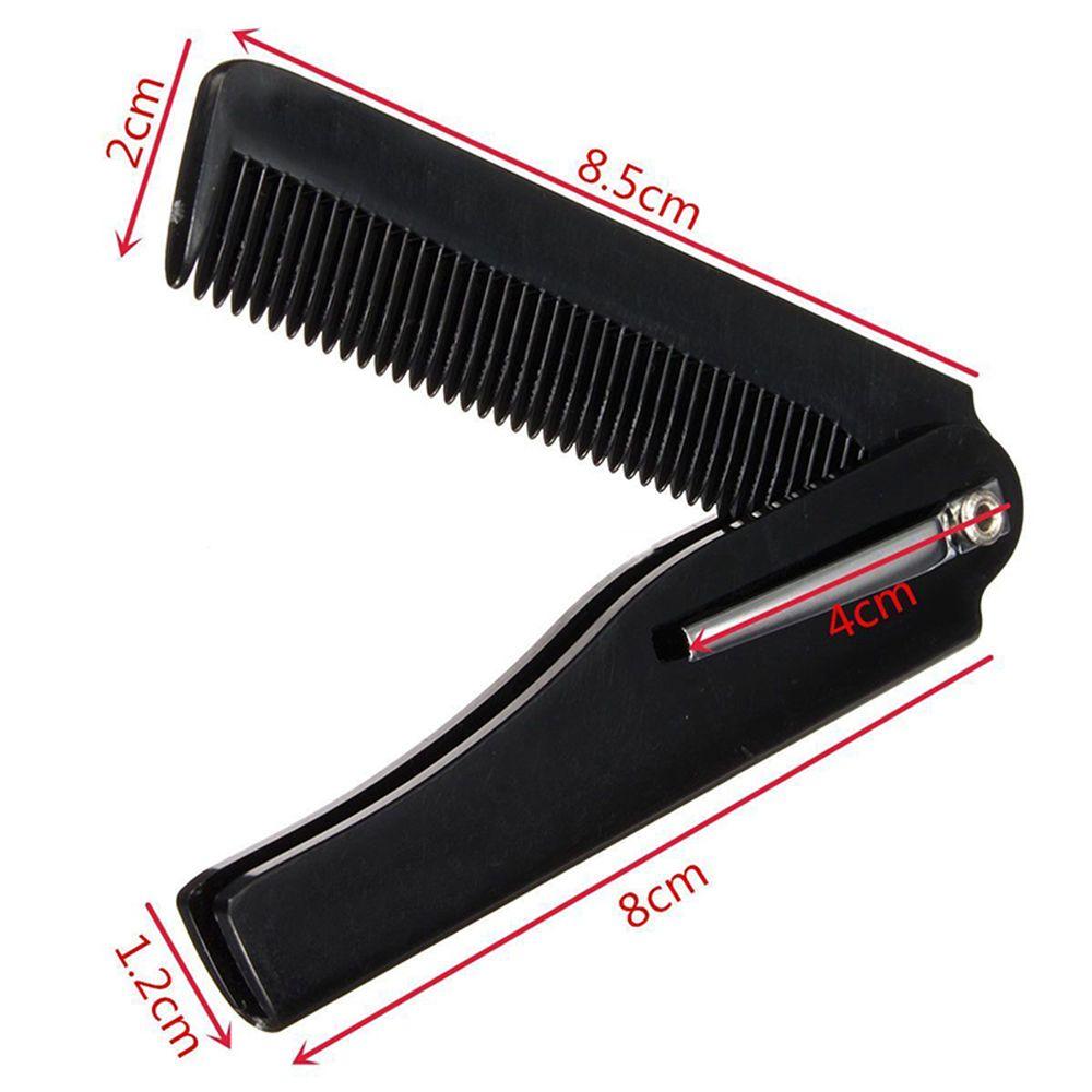 Peigne à cheveux de voyage , Portable et pliable, avec miroir, format de poche Compact, portefeuille, outils de coiffure: without mirror