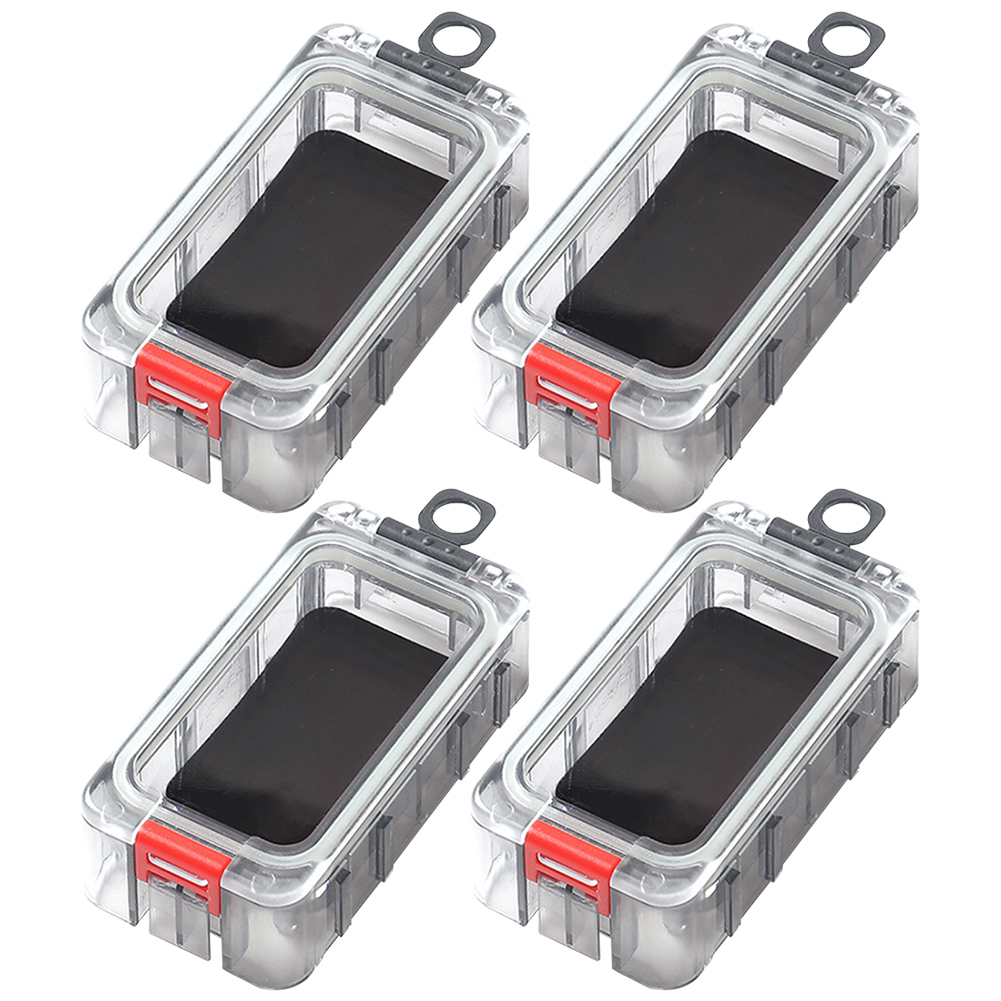 Expandable Fishing Tackle Box Fishing Tool Box with Magnetic Function Fishing Hardware Toolbox Luminous Fishing Accessories: PURPLE