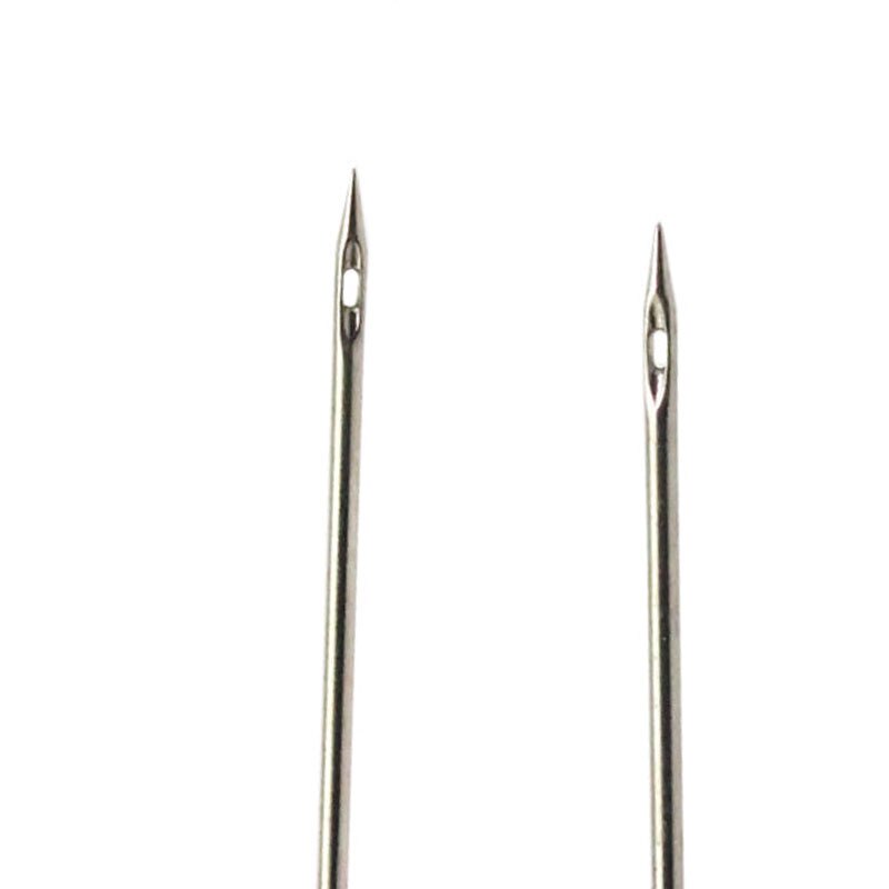 Herramientas de costura de acero para zapatos, bolsos, gancho de agujero, herramienta de cuero hecha a mano, aguja de reparación de aguja cónica con mango de plástico, 5 uds.: B