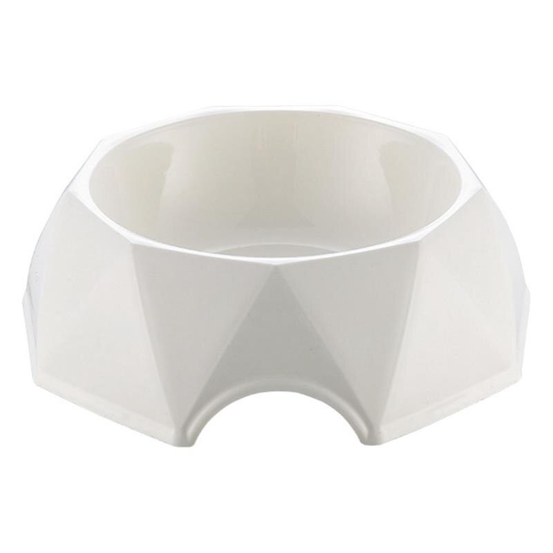 Enkele plastic voerbak voor huisdieren, antislip voerbak voor katten, voerbak voor puppy's, container voor honden, huisdierproduct: Wit
