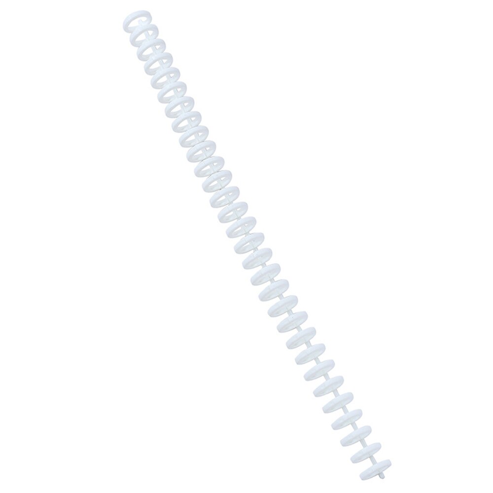 30- håls lösa blad plastpärmar bokringar ringar fjäder spiral ringar för  a4 a5 a6 papper anteckningsbok brevpapper kontorsmaterial: Vit