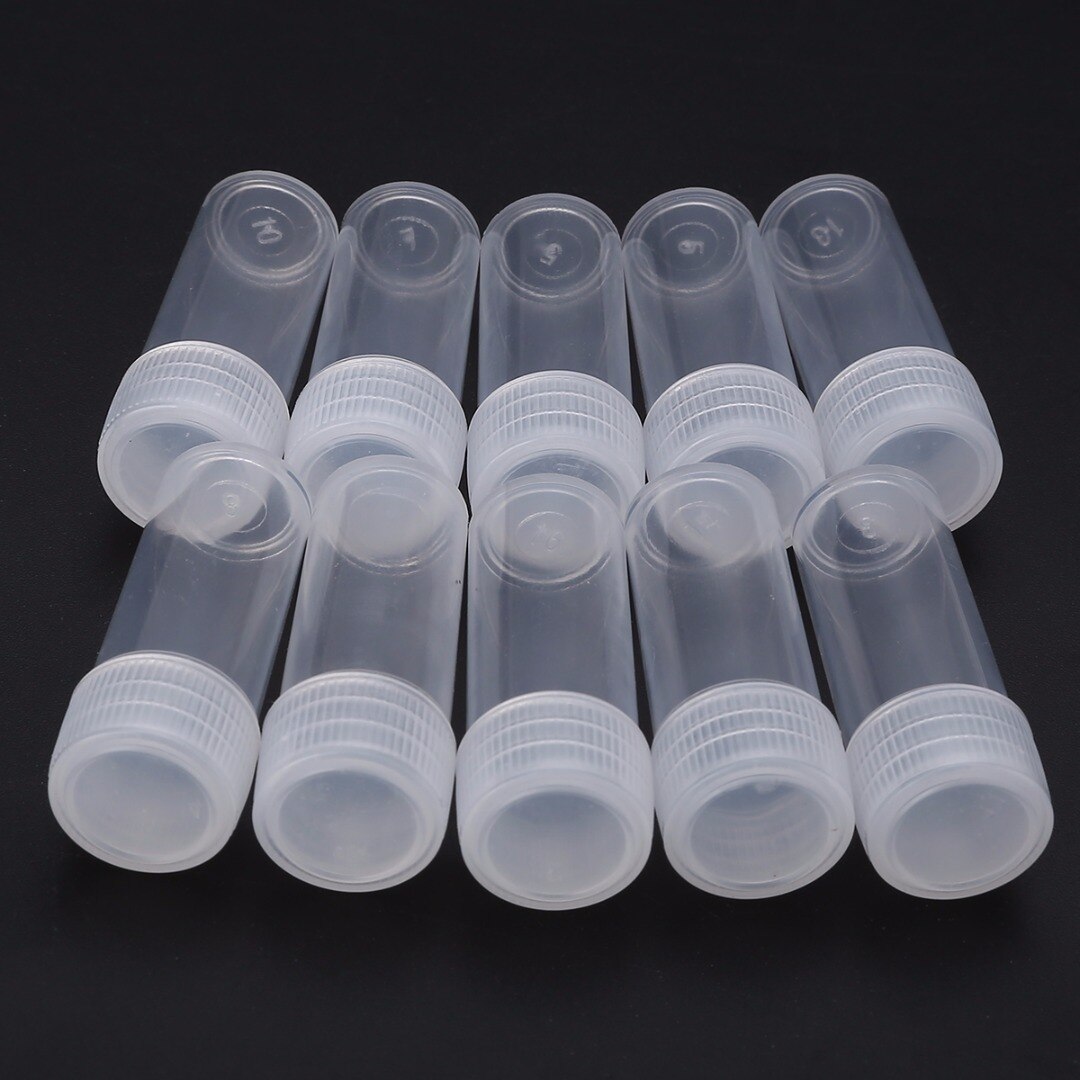 Transparent Small Empty Plastic Bottle 5ml Empty Tube Plastic Clear Sample Bottle Container Durable Storage 5/20/50pcs