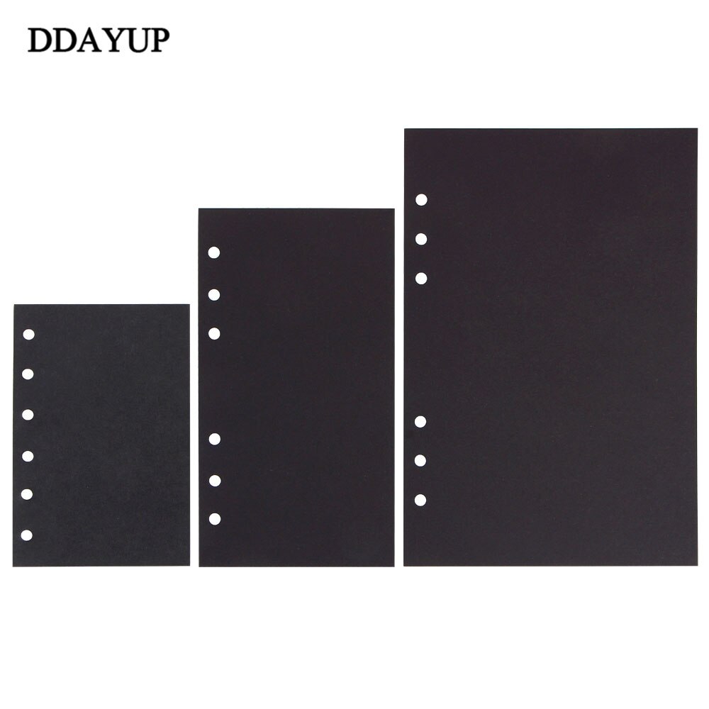 40 arkuszy A5 A6 A7 czarna kartka ręcznie robiony notatnik wewnątrz stron artykuły papiernicze artykuły biurowe szkolne