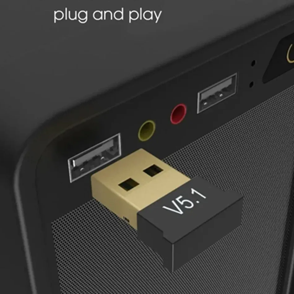 Adaptador USB Bluetooth 5,1 transmisor receptor Bluetooth 5,3 Dongle inalámbrico USB BT5.0 BT4.0 adaptadores para PC ordenador portátil