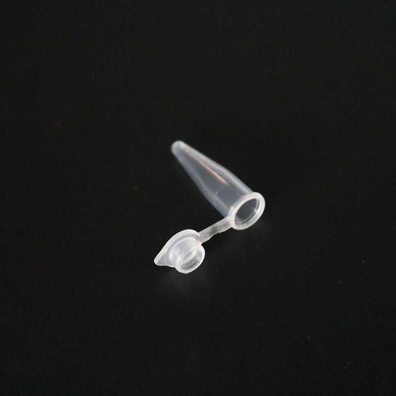Micro Tubes à essai de 0.2ml, , 50 Tubes à essai, récipient en plastique Transparent, accessoires de Test de laboratoire scientifique, couvercle