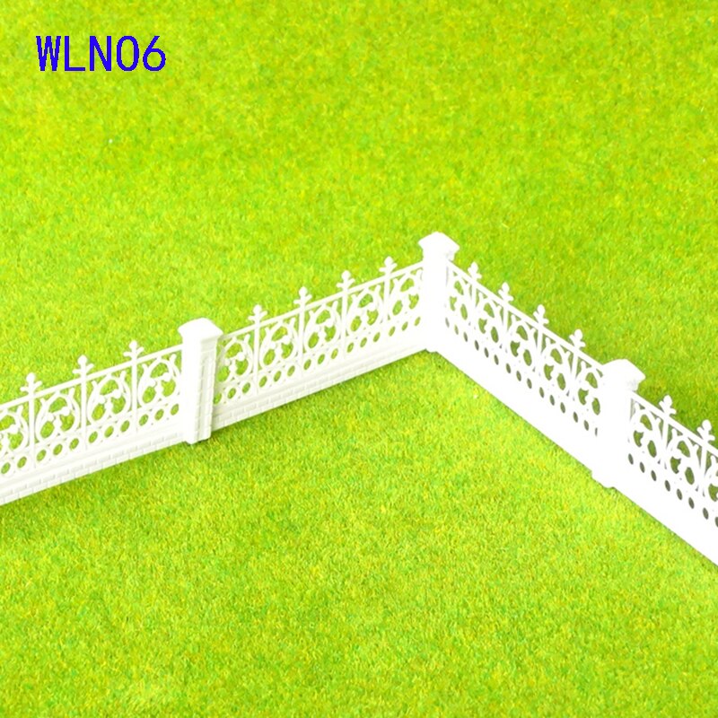 2pcs 1:100 100cm ABS courtyard fence garden fence DIY sand table building model material diy toy parts baby toys for children: WLNO6