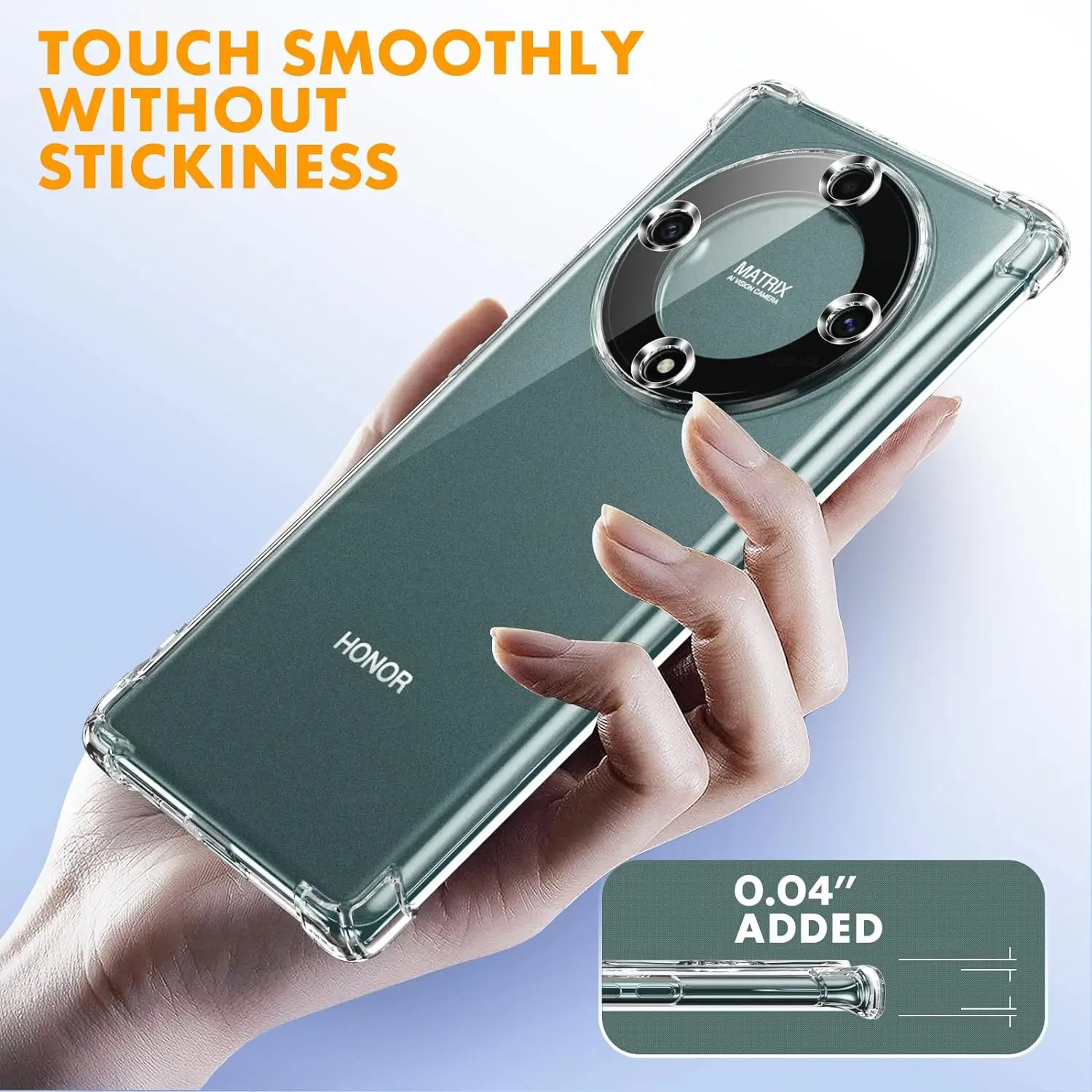 Coque de téléphone souple en Silicone Transparent antichoc, Airbag, pour Honor Magic 3 4 5 6 7 Pro Lite Ultimate X7 X8 X9 X8A X9A X9B 5G